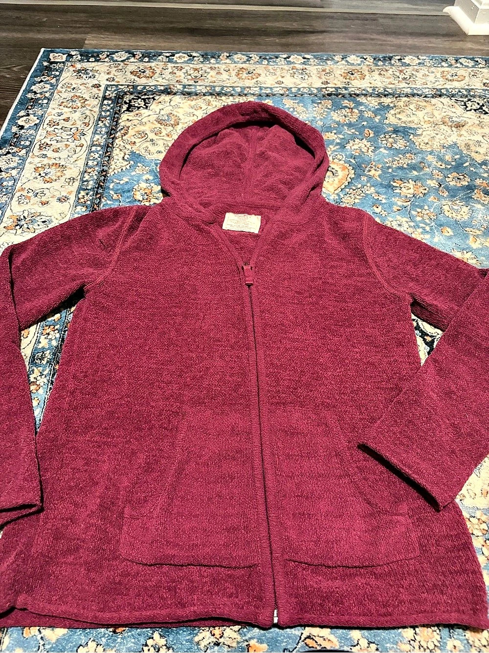 Life is Good Women's Full Zip Fleece Hoodie Purple small